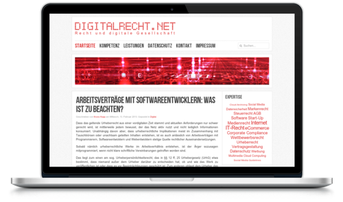 Screenshot www.digitalrecht.net Screenshot www.digitalrecht.net