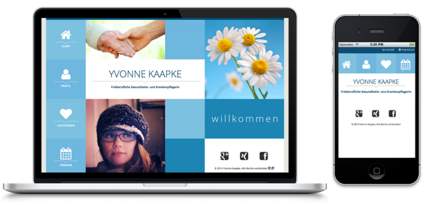 Screenshot www.yvonne-kaapke.de